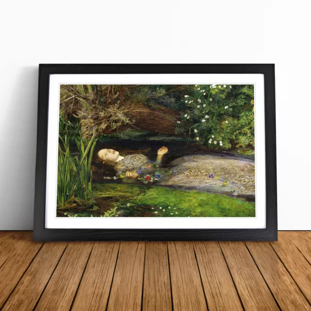 Ophelia By John Everett Millais Wall Art Print Framed Canvas Picture Poster