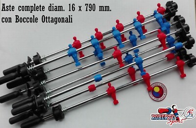 vidaXL Aste per Calcio Balilla 8 pz 15,9 mm