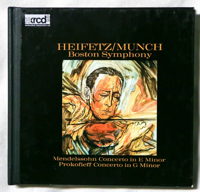 JASCHA HEIFETZ CHARLES MUNCH Mendelssohn Prokofiev CD JVC XRCD AUDIOPHILE