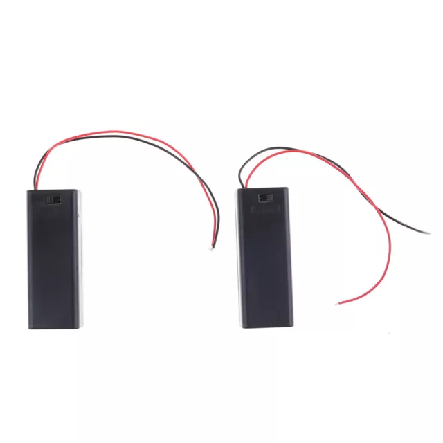 2PCS 1.5V AA Battery Holder Case with ON/OFF Toggle Switch Box Pack Cover-xd