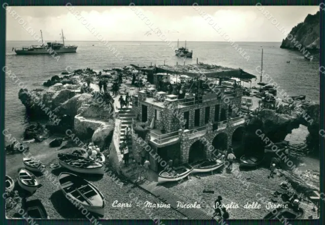Napoli Capri Marina Piccola Foto FG cartolina ZK1150