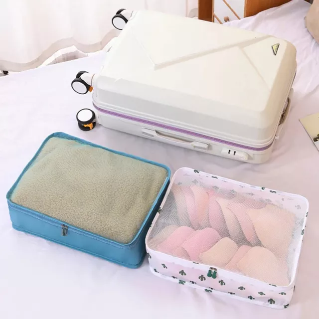 Travel Bag Suitcase Clothes Storage Organizer Large Capacity Mesh Bag Portable L 3