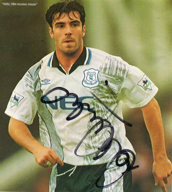 David Unsworth (Everton) signed picture