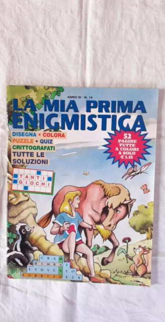 La Mia Prima Enigmistica 14 - Disegna/Colora/Quiz/Puzzle - Rivista Mai Letta