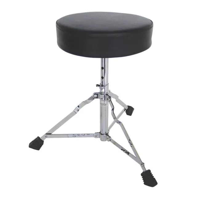 DIMAVERY DT-40 Drum Throne Drum Stool Padded Seat Adjustable Heavy Duty Drummer