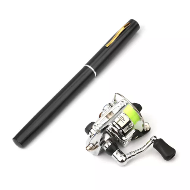 1M / 1.4M Pocket Collapsible Fishing Rod Reel Combo Pen Fishing