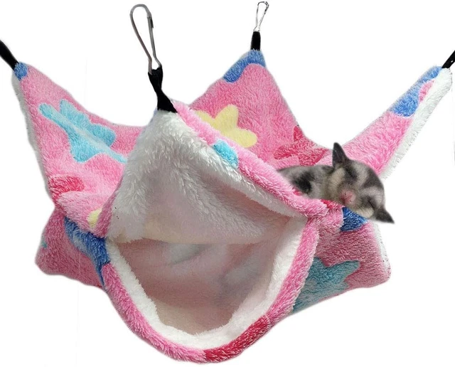 Oncpcare Small Pet Cage Hammock, Bunkbed Sugar Glider Hammock, Guinea Pig Cage A
