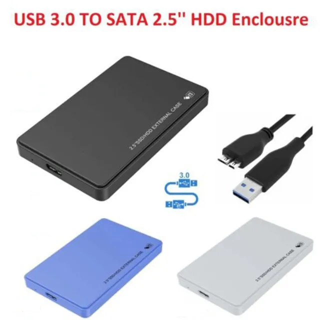 2.5" Hard Drive Enclosure SATA  To USB 3.0 HDD Disk Box SSD External Case