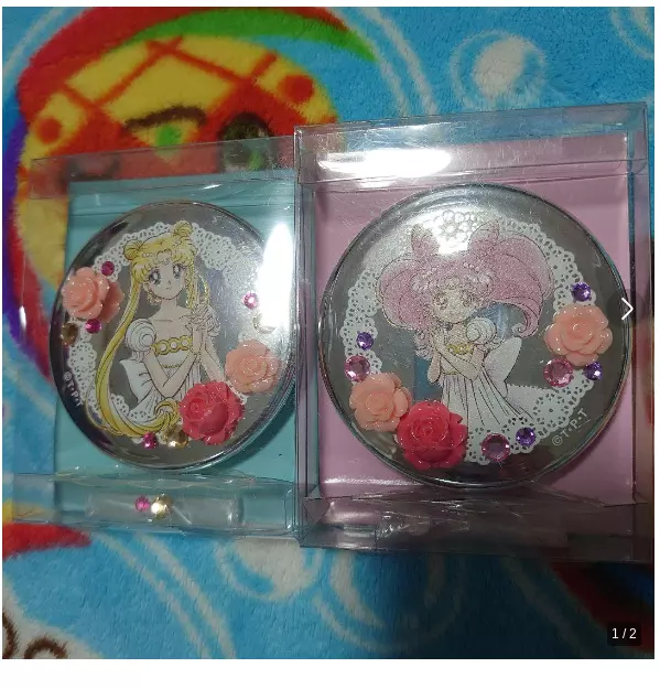 ITS'DEMO Pretty Guardian Sailor Moon Compact Mirror 2 piece set NEW From Japan