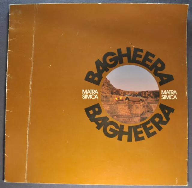 1974-1975 Matra Simca Bagheera Brochure S Chrysler German Text Nice Original