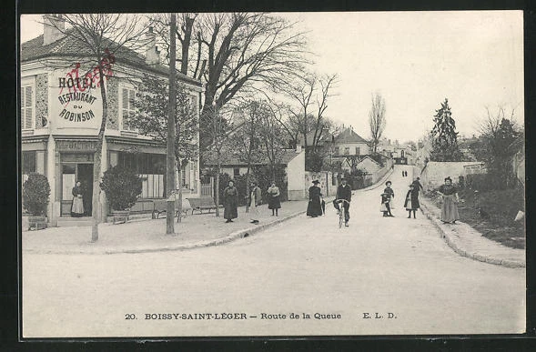 CPA Boissy-Saint-Léger, Route de la Queue