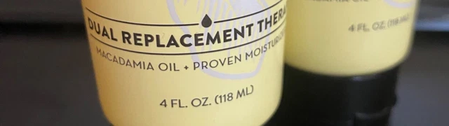 Loción de reparación terapéutica Adamia con aceite de macadamia terapia de reemplazo doble 4 OZ