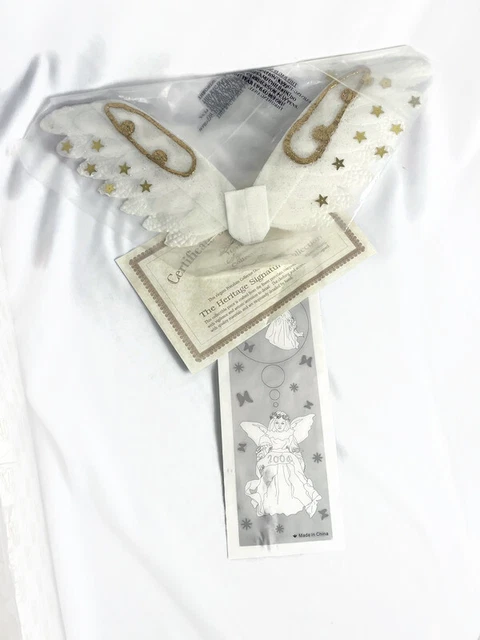 HERITAGE SIGNATURE COLLECTION 17" Porcelain Angel Wing Doll COA 2004 3