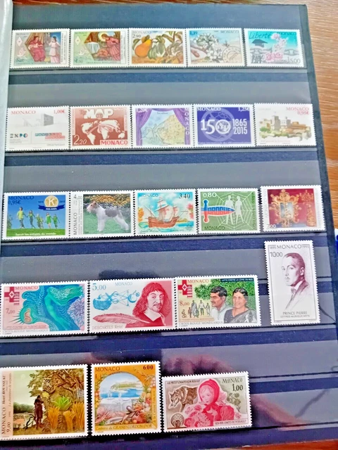 Lot de 21 timbres neufs Monaco (Lot 9) Très bon état