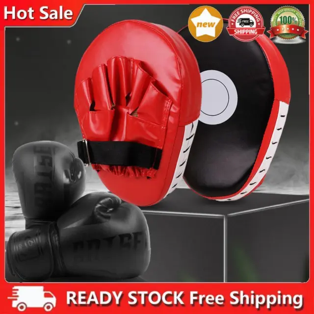 Boxing Hand Target & Gloves Set Muay Thai Pads PU Ventilated Palm for Men Women
