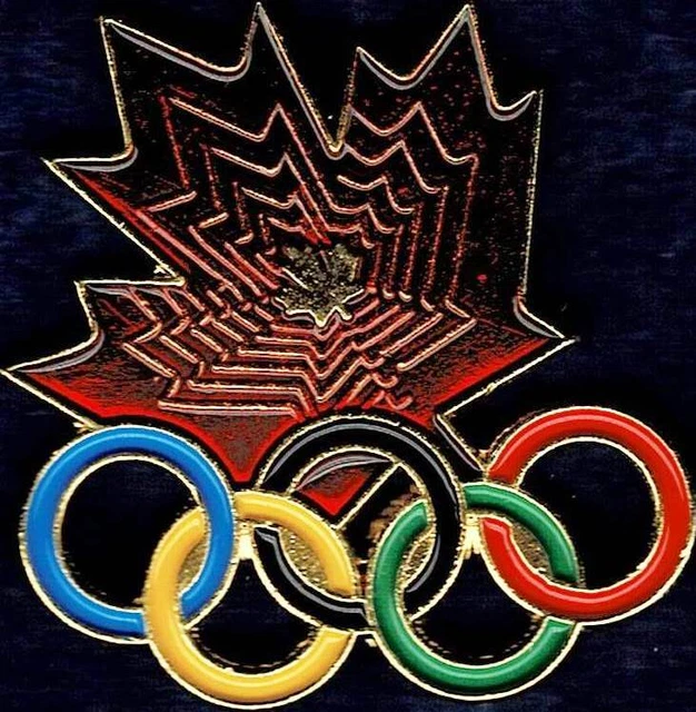 UNDATED CANADA OFFSET Maple Leaf Olympic Team NOC Pin 2024 Paris