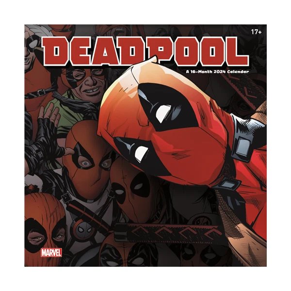 TRENDS INTERNATIONAL MARVEL Deadpool 2024 12 x 12 Wall Calendar w 15.