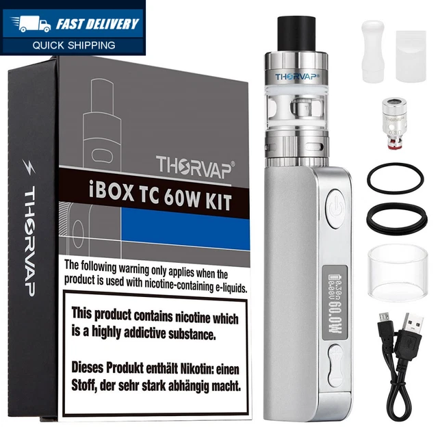 THORVAP TC 60W E Cigarette Starter Kit, 2200mAh OLED Box Mod with VW/  Mode... 58.09 - PicClick UK