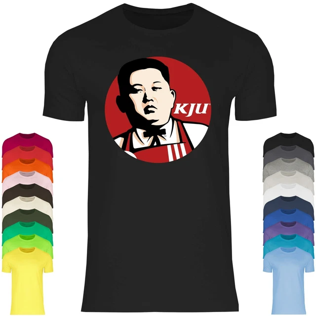T-shirt uomo Kim Jong-un Corea del Nord Presidente parodia dittatore