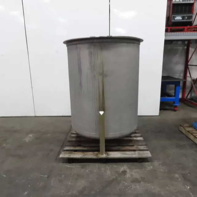 300 Gallon 43" ID x 48" Stainless Steel Dish Bottom Receiving Holding Tank