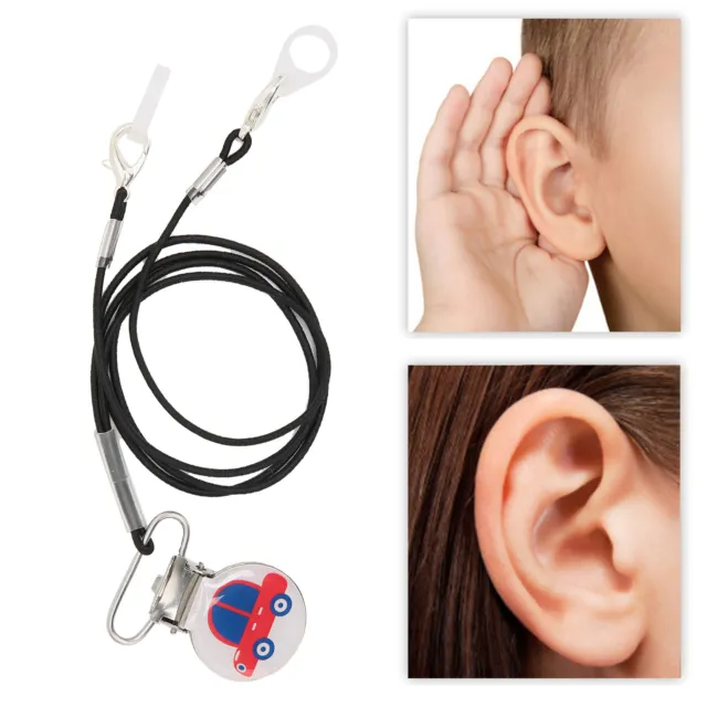 Hearing Aids Clip Holder Hanging Rope Straps Antilost Hearing Aid Lanyard GEV