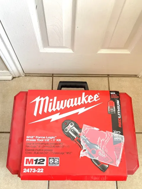 Milwaukee 2473-22 M12 Force Logic Press Tool Kit w/Jaws ( SHIPS NEXT DAY)