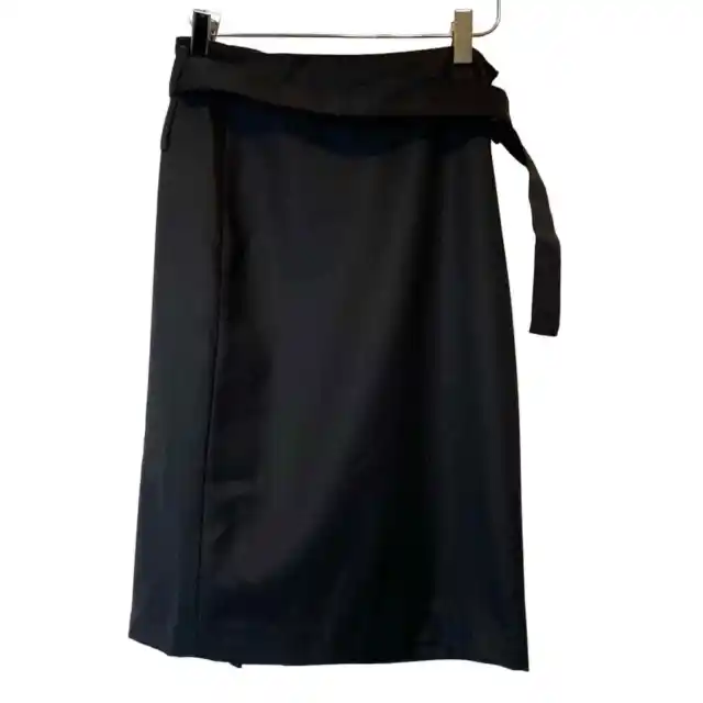 3.1 Phillip Lim Wool Belted Black Skirt
