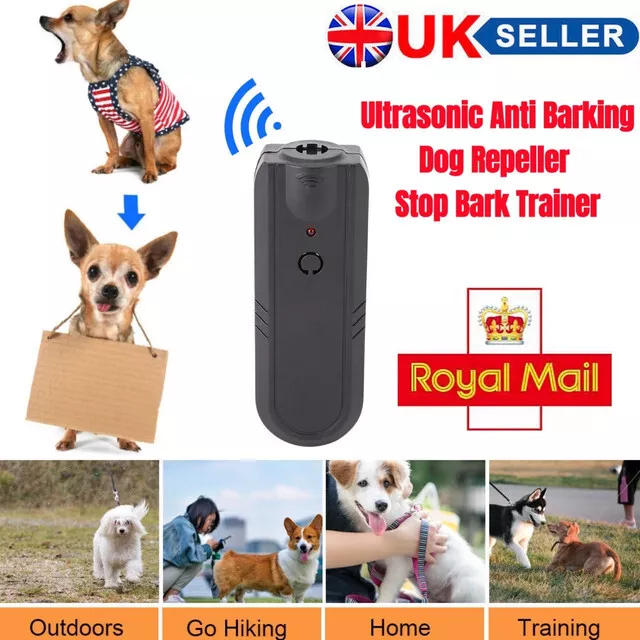 Ultrasonic Anti Barking Dog Repeller Training Control Device Stop Bark Trainer