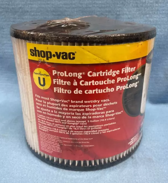 Shop-Vac Prolong Cartridge Filter 90304 Type U
