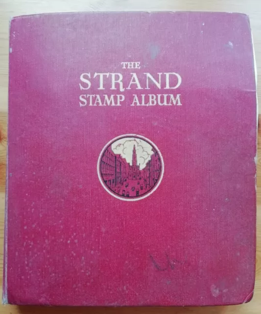 Vintage the Strand Postage Stamp Album Full of Stamps