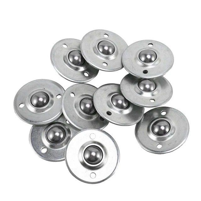 10Pcs -16B 5/8-Inch Bearing Steel Roller Ball Flange Conveyor Transfer Un J2D7