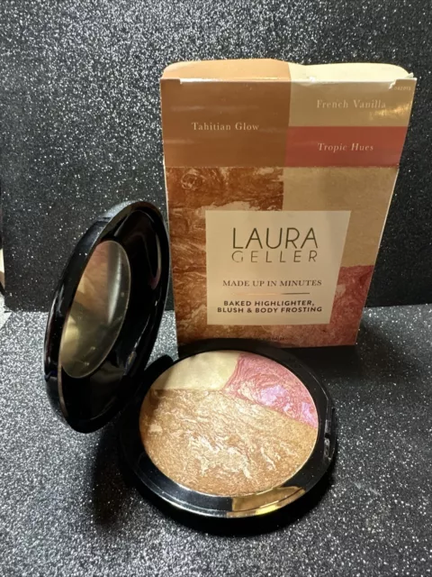 Laura Geller Made Up In Minutes Baked Highlighter, Blush & Body Frosting NEW