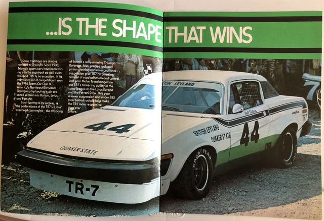 Vintage 1977  Triumph Tr7 Advertising Dealer Brochure - Absolutely Beautiful 3
