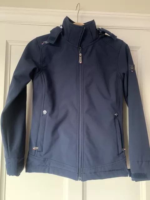 Voile Bleue Hooded Navy Shell Jacket-12 Yrs