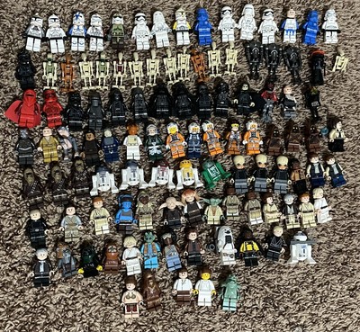 huge lot of lego minifigures