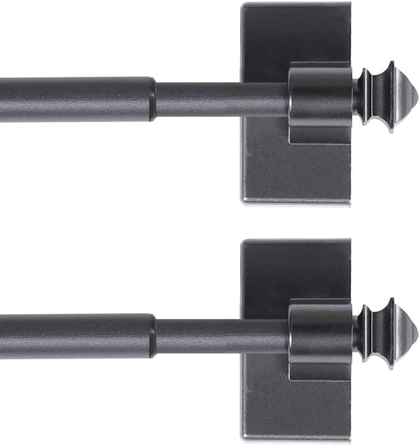 2 Pack Magnetic Curtain Rods for Metal Doors Multi-Use Rods for Small Windows Ca
