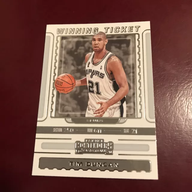 2019-20 Panini Contenders Winning Ticket Tim Duncan San Antonio Spurs #23