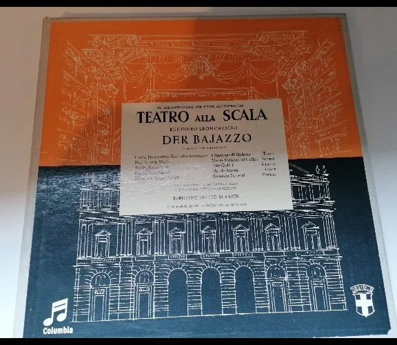 Leoncavallo / Der Bajazzo  Teatro alla Scala  Serafin Callas  Box 2 LP Columbia