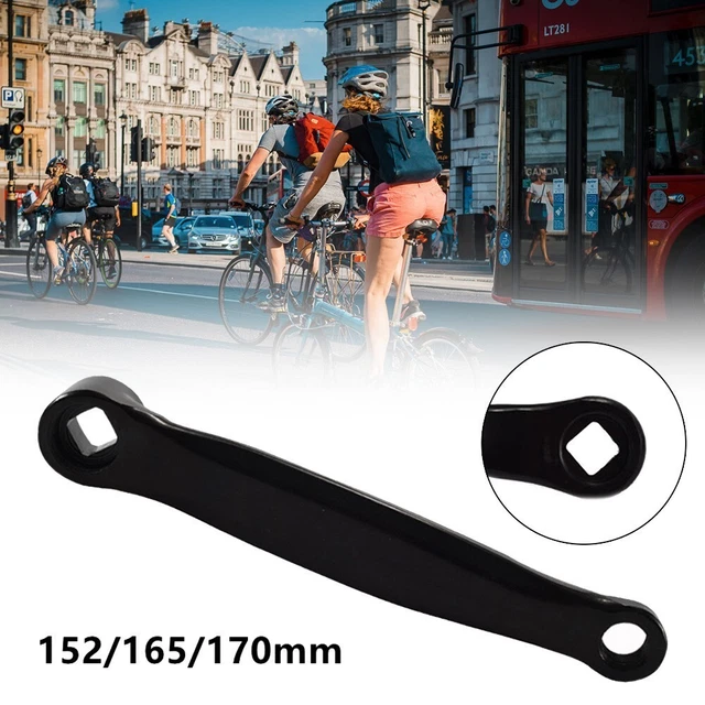 Manivelle à trou diamanté, 140 mm en alliage d'aluminium léger pour vélo électrique de rechange Manivelle à trou diamanté, 140 mm en alliage d'aluminium léger pour vélo électrique de rechange