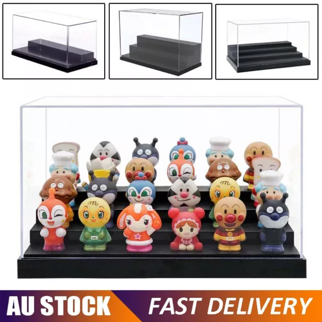 2/3/4 Steps Acrylic Display Case Box Model Dustproof Action Figure Collectibles