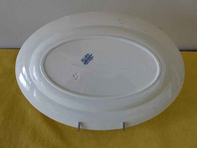 Soupière En Faïence De Lunéville - Décor Croix De Lorraine - Service Impératrice 27cm