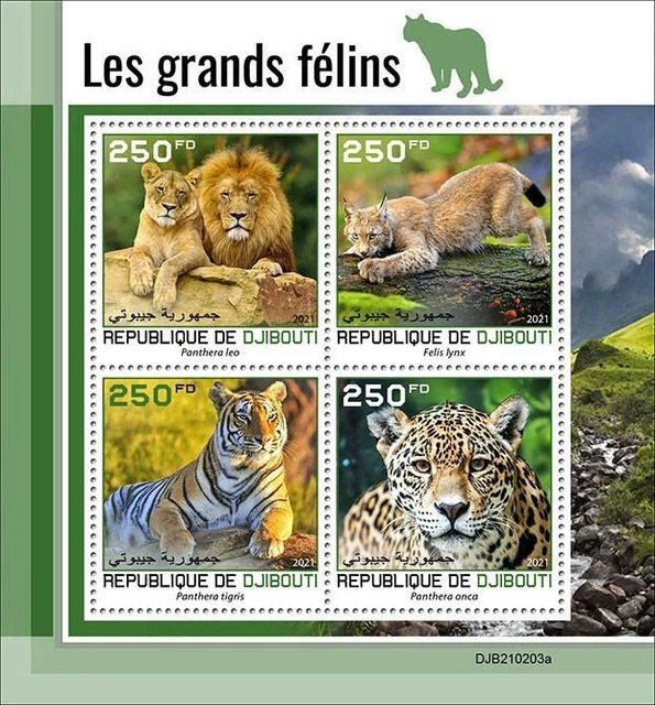 Bloc De Timbres Afghanistan 1997 Chats - Collection Félins - Neuf Avec Gomme Originale