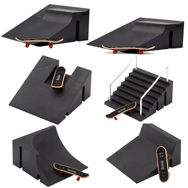 Skate Parks Kit Ramp Parts for Finger Skateboard Fingerboard Ramp Skateboard