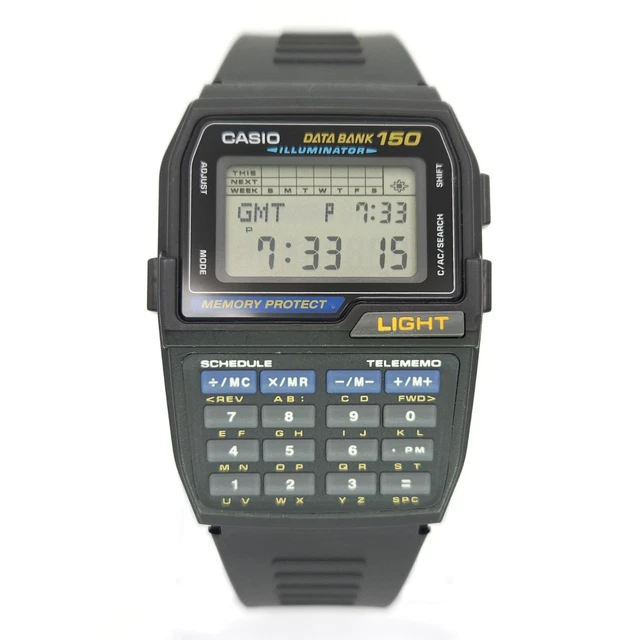 NOS CASIO DBC-150 Memory Protect Data Bank Calculator Vintage Digital ...