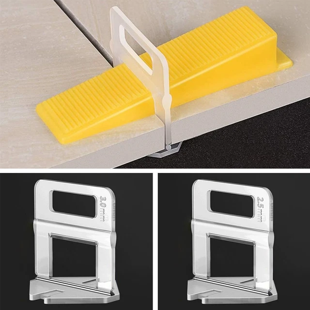Cale plate Système de nivellement des carreaux Clips Étacleurs niveleur