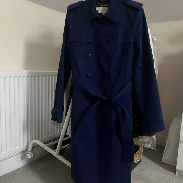 Hobbs saskia trench clearance coat frost blue