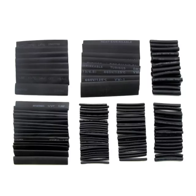 127 Pcs Heat Shrink Tube Insulation Sleeving Electrical Wire Wrap Assortment Kit
