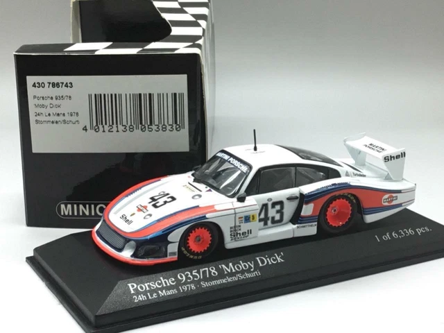 WERK83 1:18 Porsche 935/78 Moby Dick #43 8ème 24h LeMans 1978 Schurti Stommelen W18040001