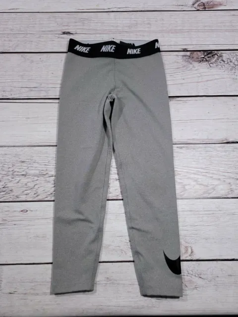 Girls Nike Dri-Fit Gray leggings pants Size 6/M C9