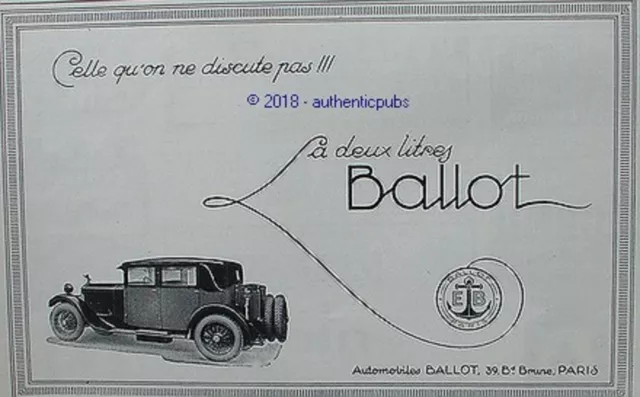 Advertising Automobile The Two Litre One Not Discussed 1926 Ad